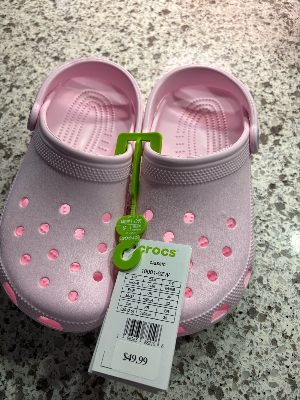CROCS Kids' Classic Clogs in Light Pink